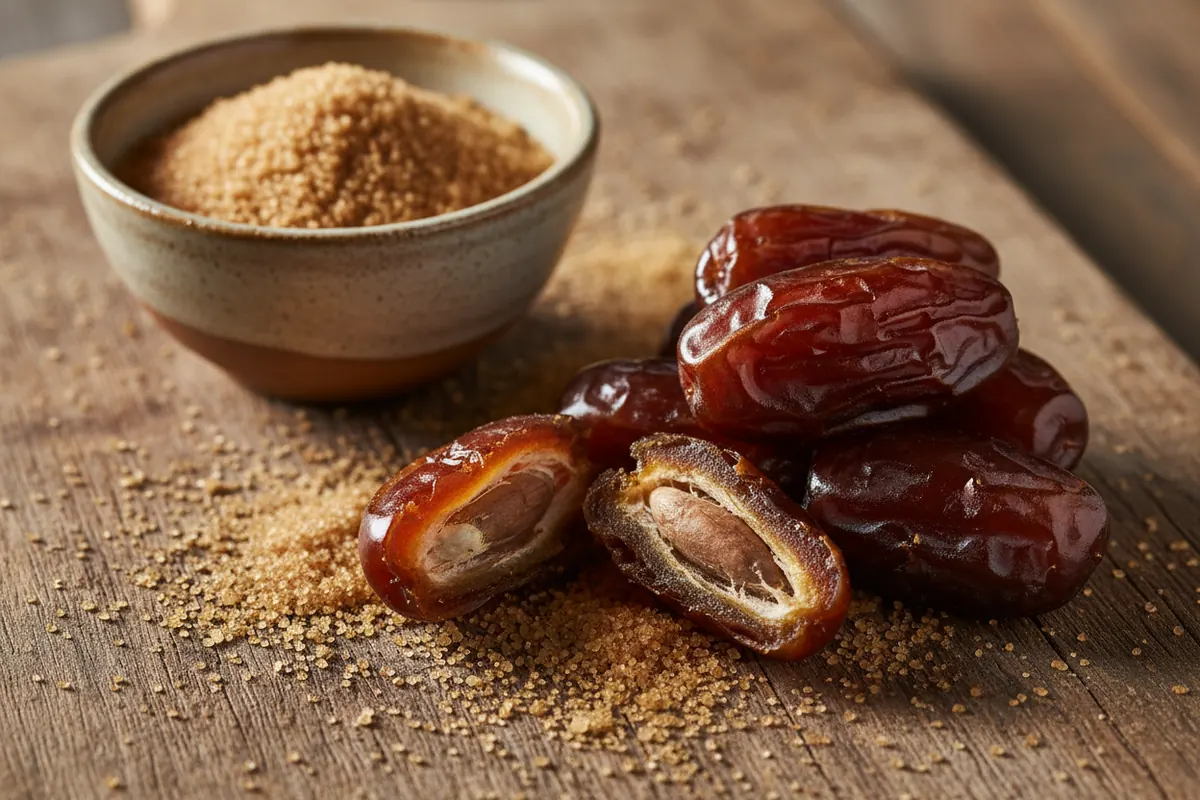 Whole dates with date sugar
