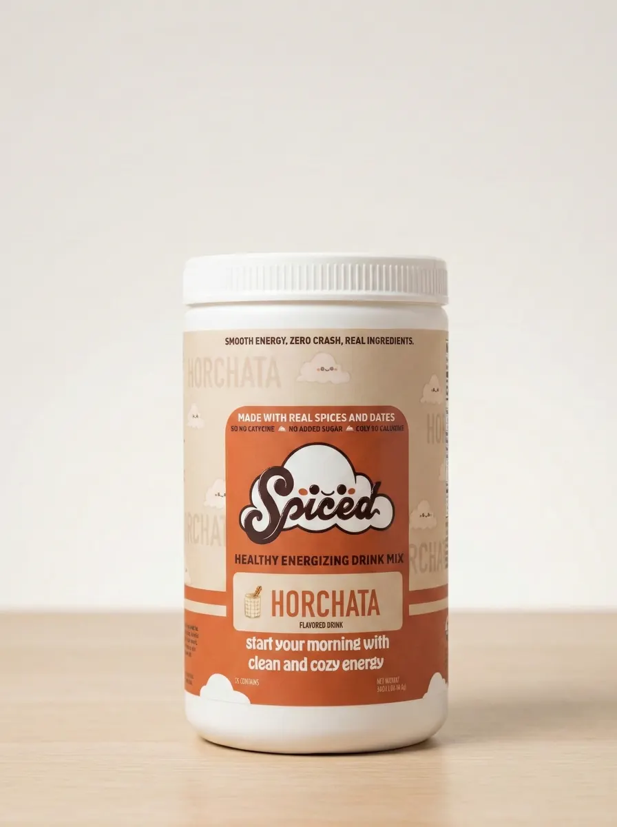 Spiced Horchata tub with a fresh glass
